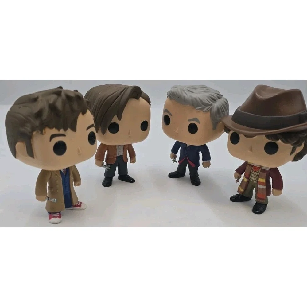 Funko Pop Doctor Who Vinyl Figures Lot of 4 Doctors BBC TV Collectible Loose